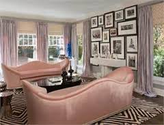 pale pink couches black white matt  curtains